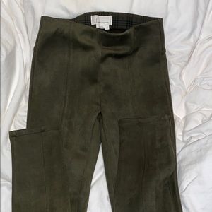 green anthropologie pants